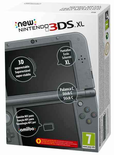 Consola New 3ds Xl Negro Metalico